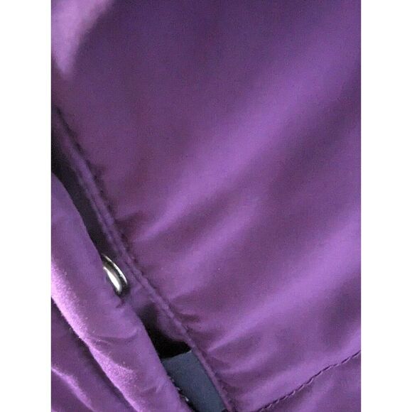 VTG Gap Kids Reversible Vest XL Colorful Snowflakes 1 Side Full Zip 1 Side Purpl - Picture 6 of 8